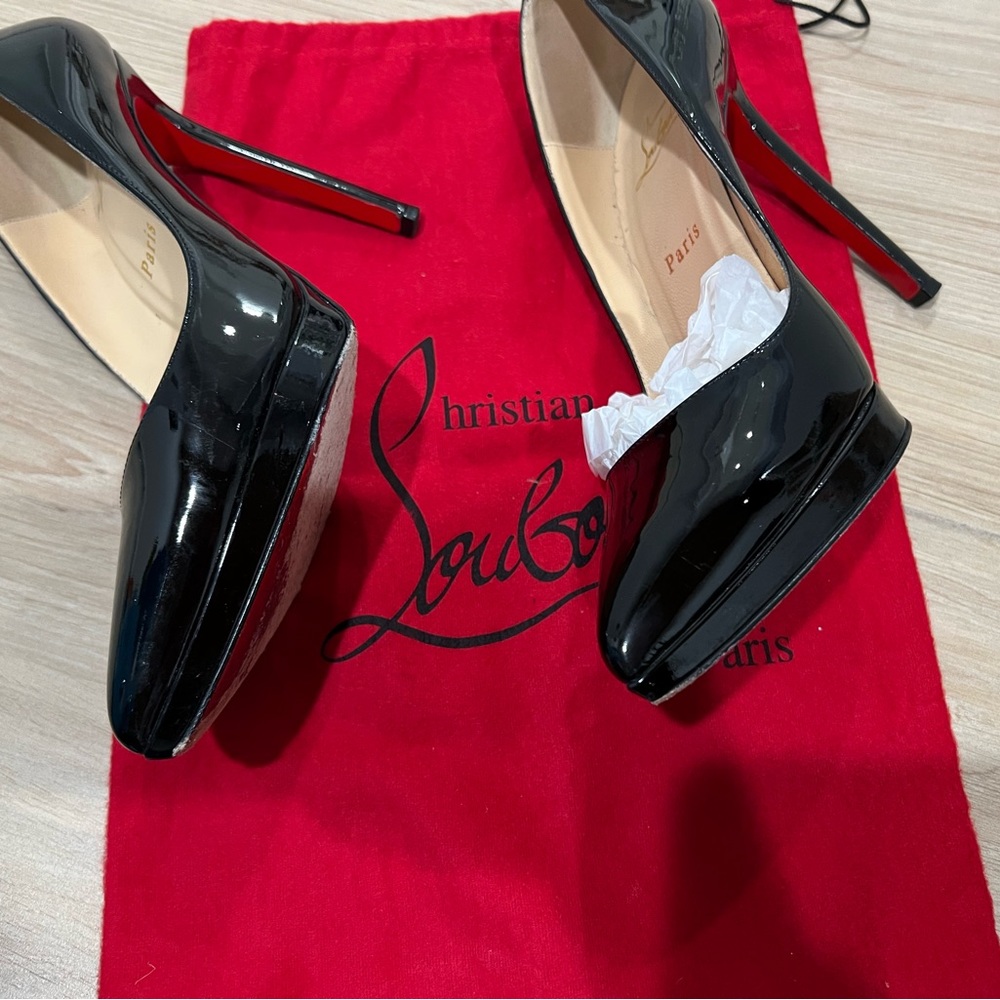 Christian Louboutin Black Patent Leather Heels
